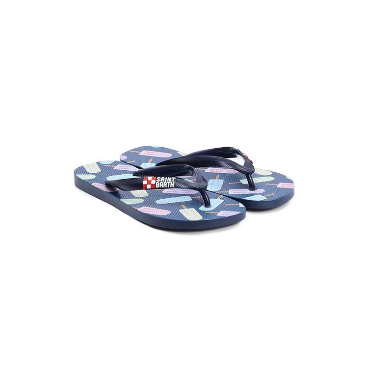 MC2 SAINT BARTH teget dječije muške japanke sa sladoledima