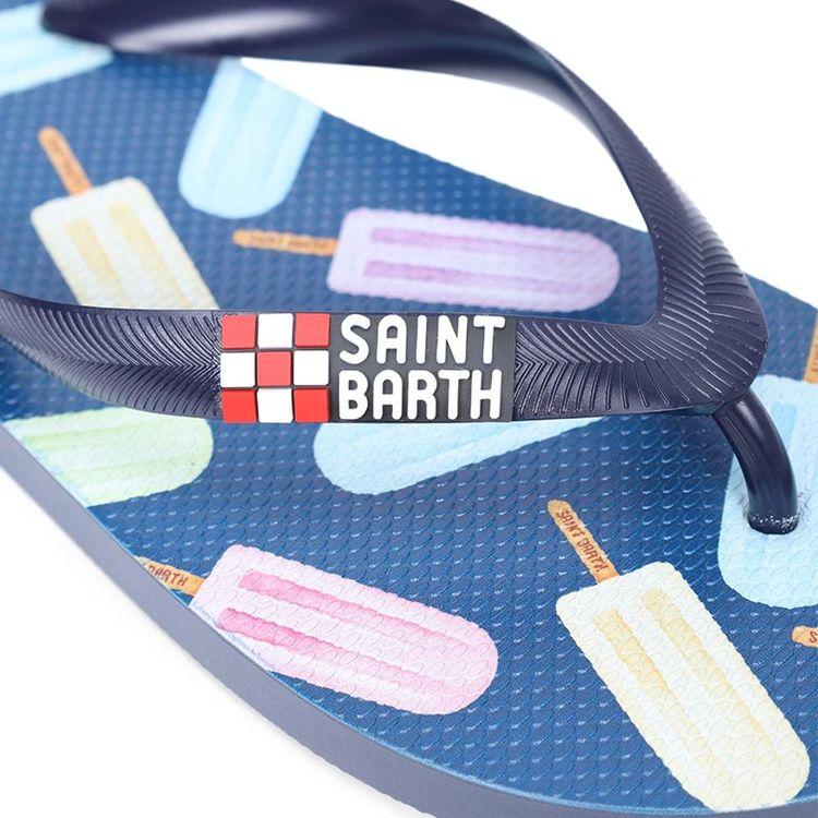 MC2 SAINT BARTH teget dječije muške japanke sa sladoledima