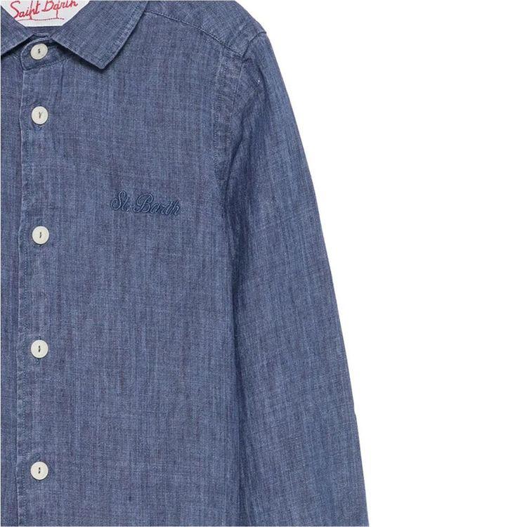 MC2 SAINT BARTH denim lanena dječija košulja