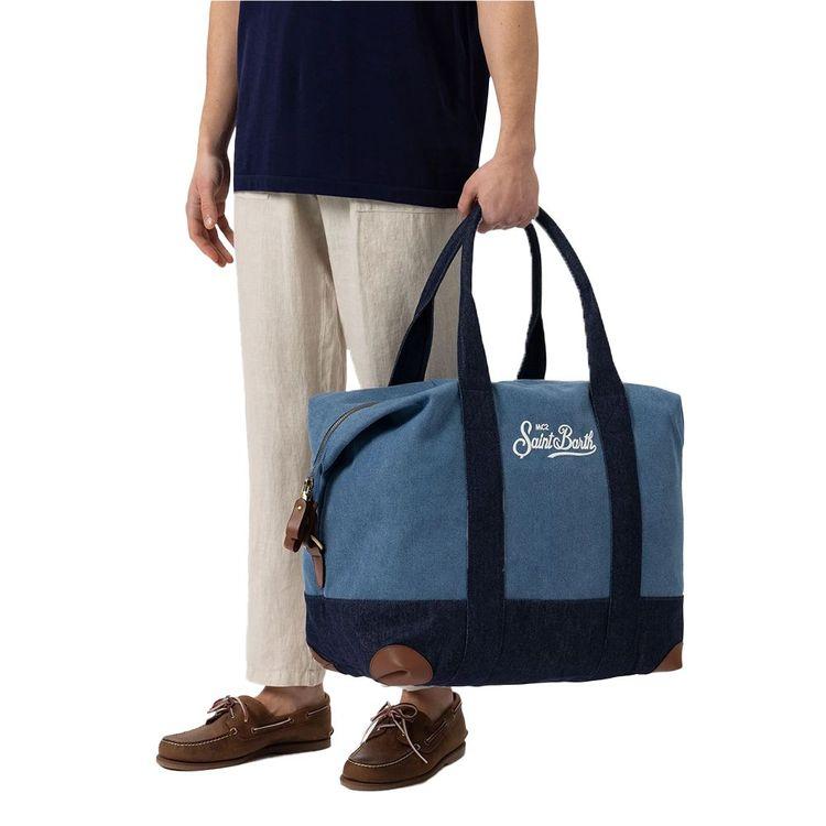 MC2 SAINT BARTH denim-teget putna torba