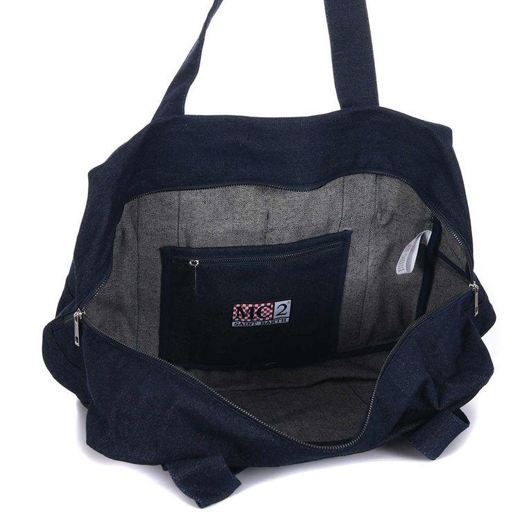 MC2 SAINT BARTH tamna denim putna torba