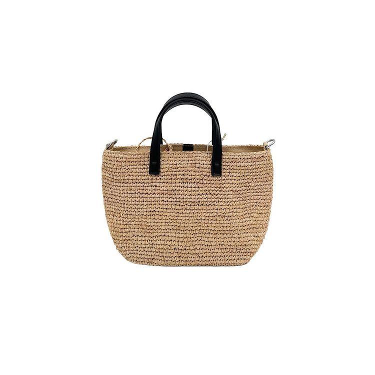 MC2 SAINT BARTH Raffia City Mini bež ženska torba