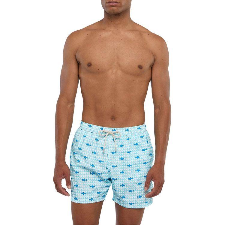 MC2 SAINT BARTH Comfort Light muški šorts sa printom ajkule