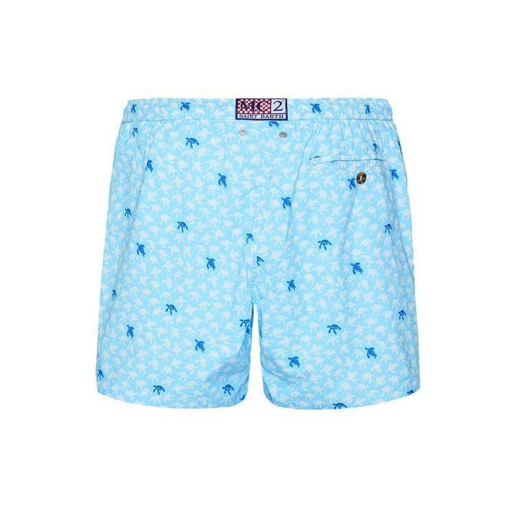 MC2 SAINT BARTH Comfort Light muški šorts sa printom morske kornjače