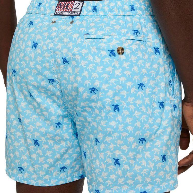 MC2 SAINT BARTH Comfort Light muški šorts sa printom morske kornjače