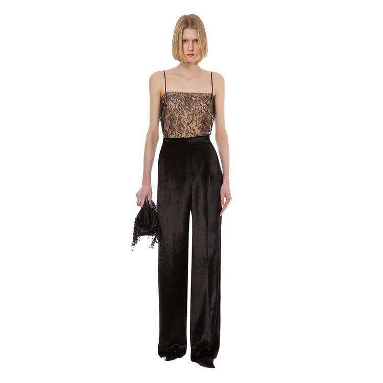 ALBERTA FERRETTI crne ženske pantalone