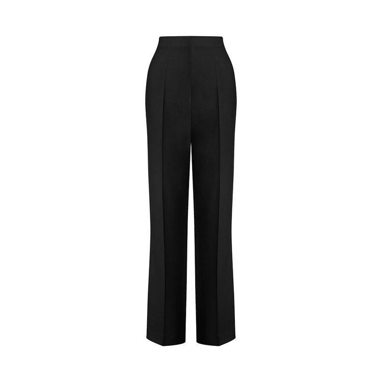 ALBERTA FERRETTI crne ženske pantalone ležernog kroja