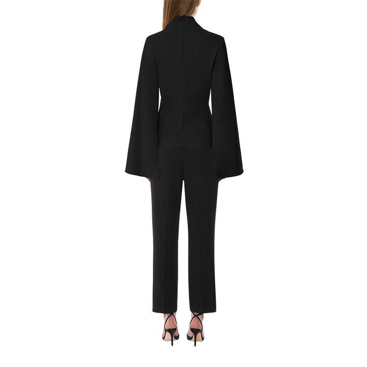 ALBERTA FERRETTI crne ženske pantalone ležernog kroja