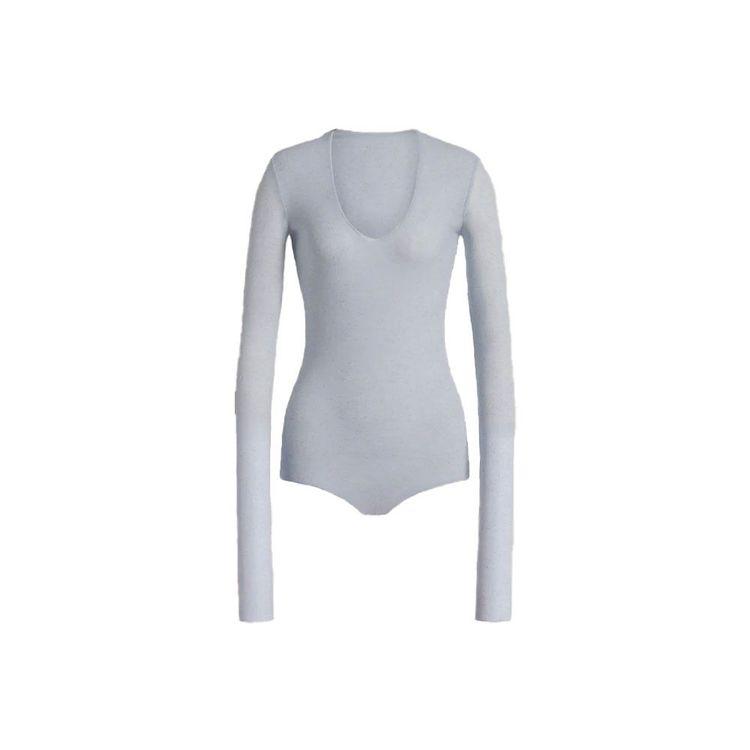 ALBERTA FERRETTI plava majica od tila