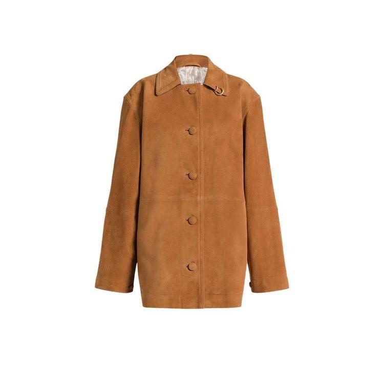 ALBERTA FERRETTI kamel ženska jakna od brušene kože