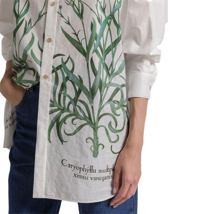 ALBERTA FERRETTI bijela ženska košulja sa cvjetnim printom