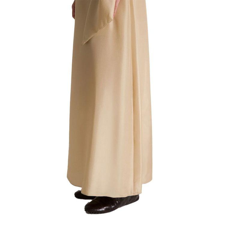 ALBERTA FERRETTI bež ženska svilena suknja