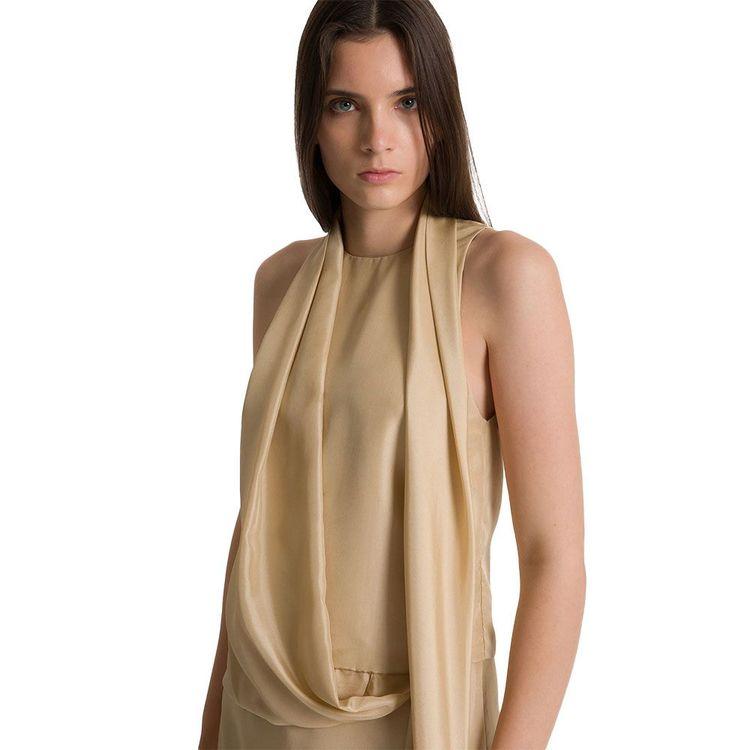 ALBERTA FERRETTI bež ženska svilena bluza