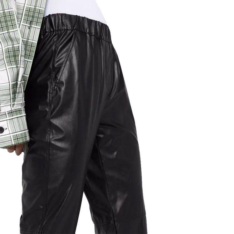 ANTONELLI crne ženske pantalone od eko kože