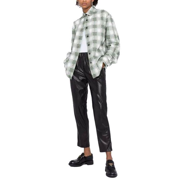 ANTONELLI crne ženske pantalone od eko kože