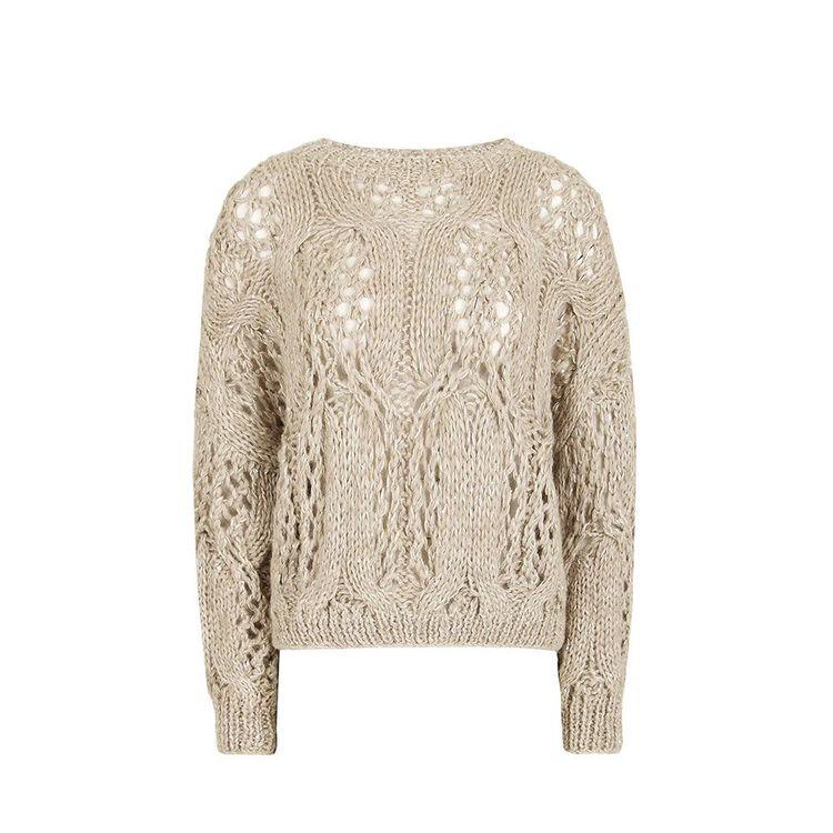 ANTONELLI bež pleteni ženski džemper 