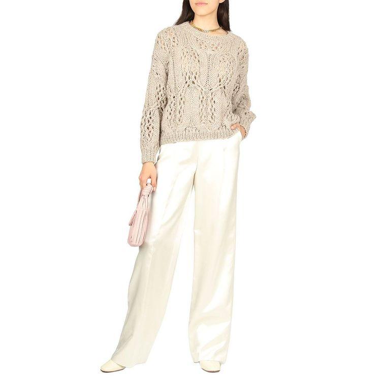 ANTONELLI bež pleteni ženski džemper 