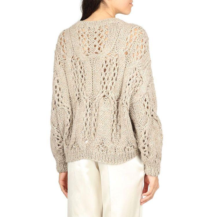 ANTONELLI bež pleteni ženski džemper 