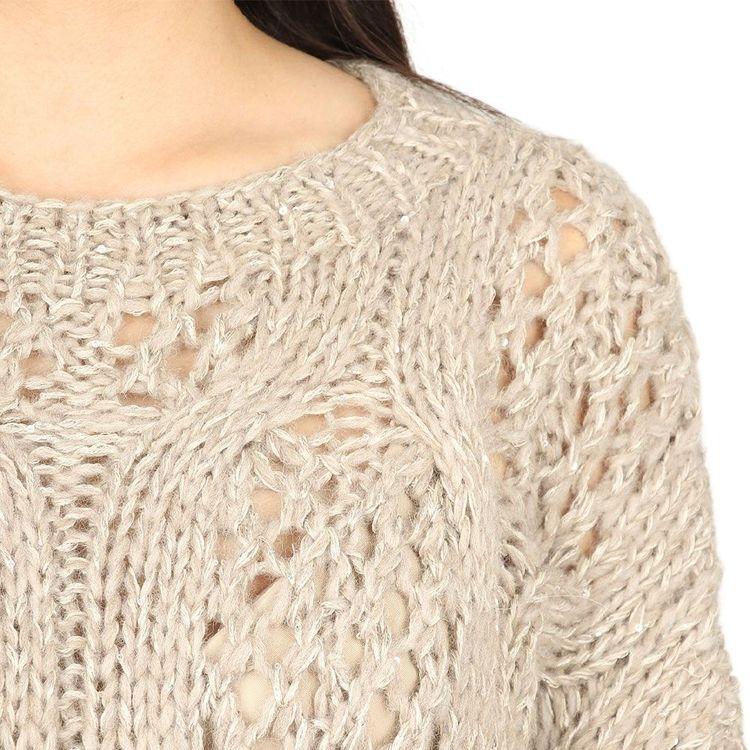 ANTONELLI bež pleteni ženski džemper 