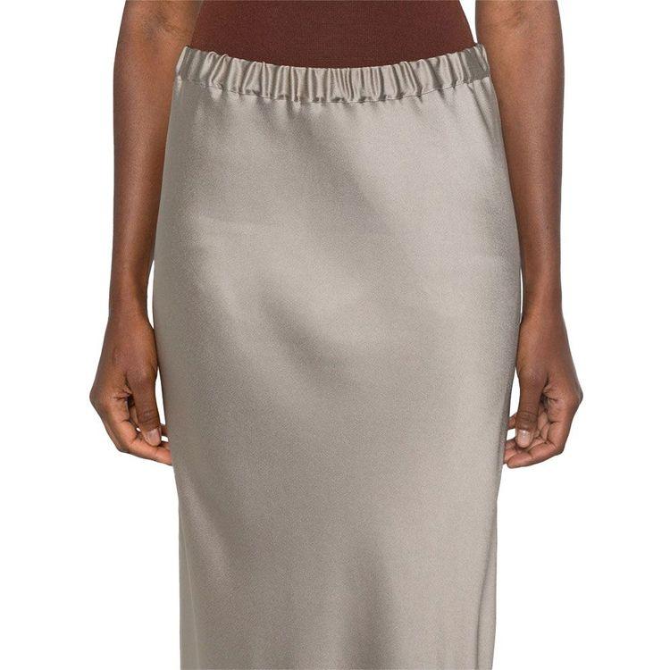 ANTONELLI tamno bež svilena suknja 