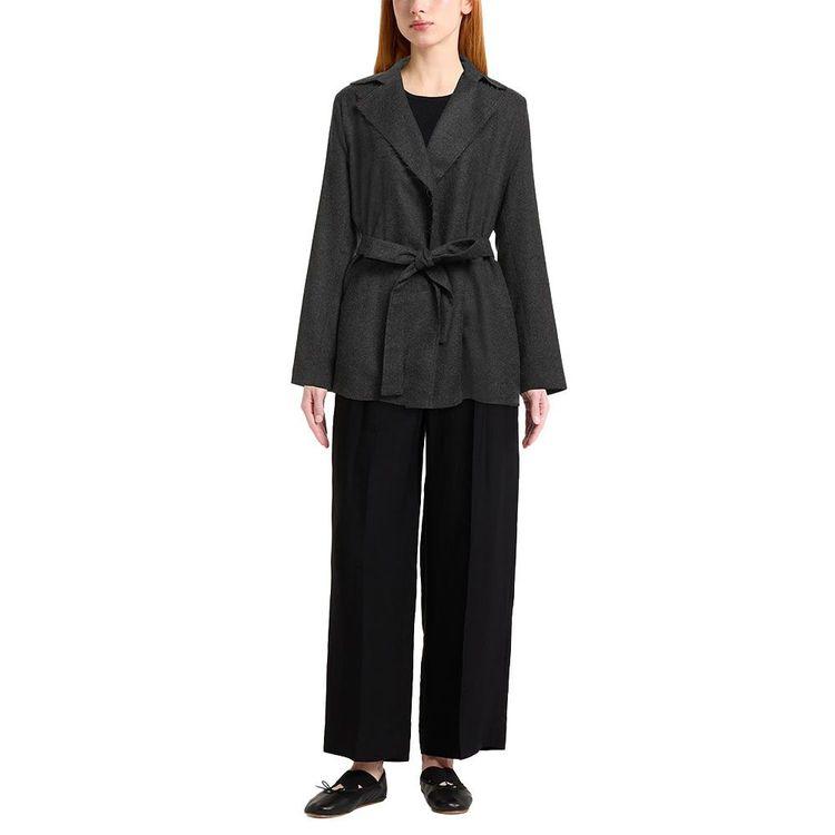 ANTONELLI tamno sivi ženski sako na vezanje