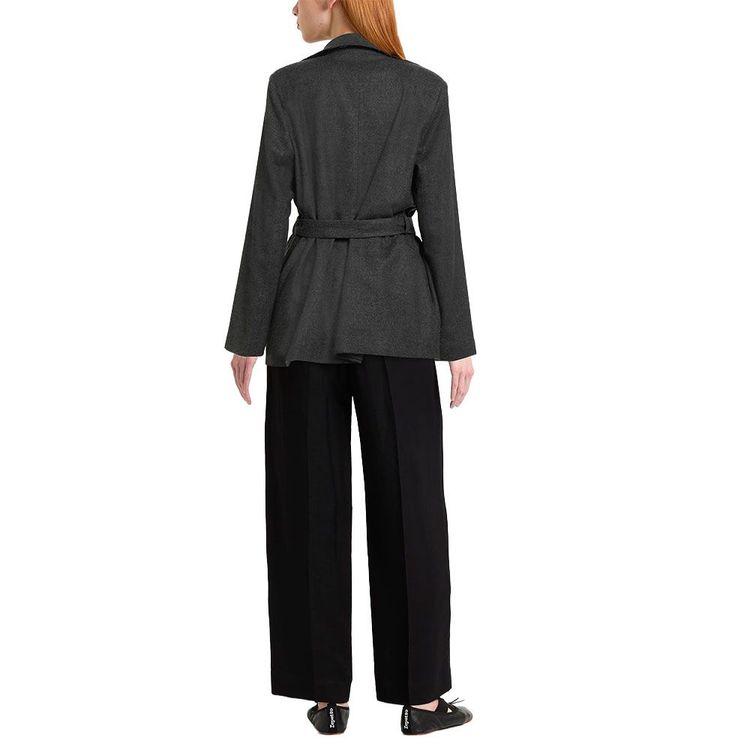 ANTONELLI tamno sivi ženski sako na vezanje