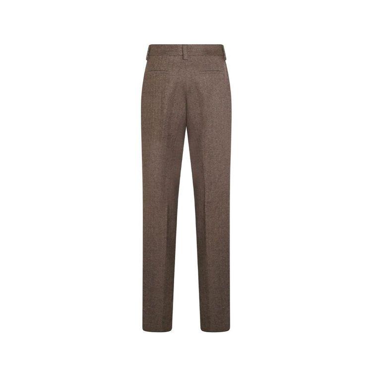 ANTONELLI braon ženske pantalone sa šarom riblje kosti