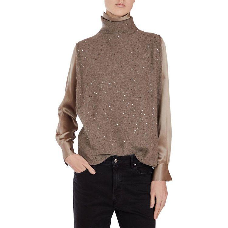 ANTONELLI braon ženski džemper bez rukava