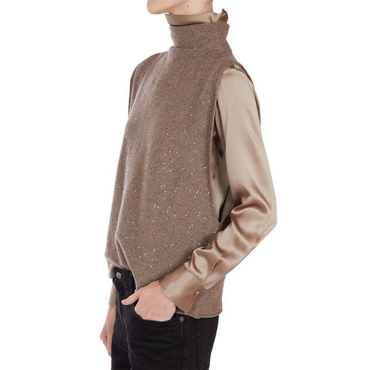 ANTONELLI braon ženski džemper bez rukava