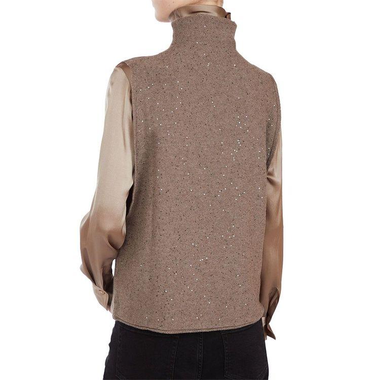 ANTONELLI braon ženski džemper bez rukava