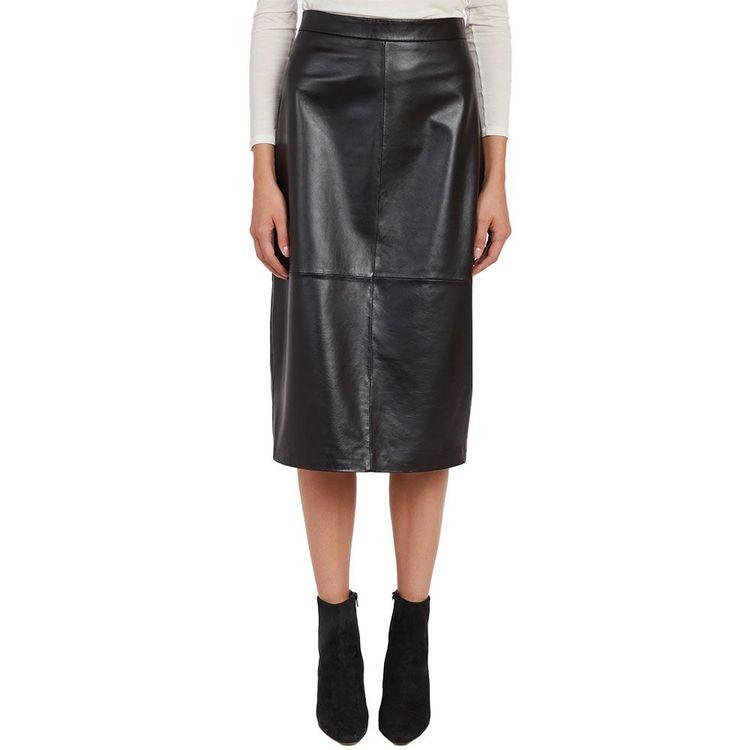 ANTONELLI crna kožna suknja