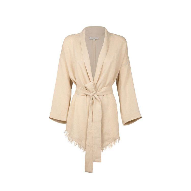 ANTONELLI Katia bež laneni sako