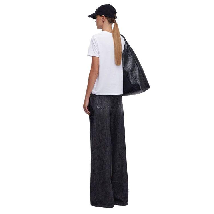 ERMANNO SCERVINO sivi teksas ženske farmerice sa vezom od vune