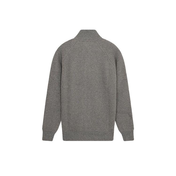 BARBA sivi muški džemper sa rajsferšlusom