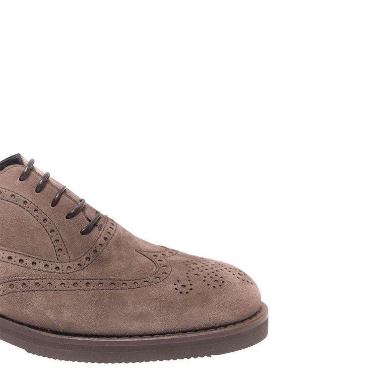 BARRETT braon muške zumbane cipele od antilopa