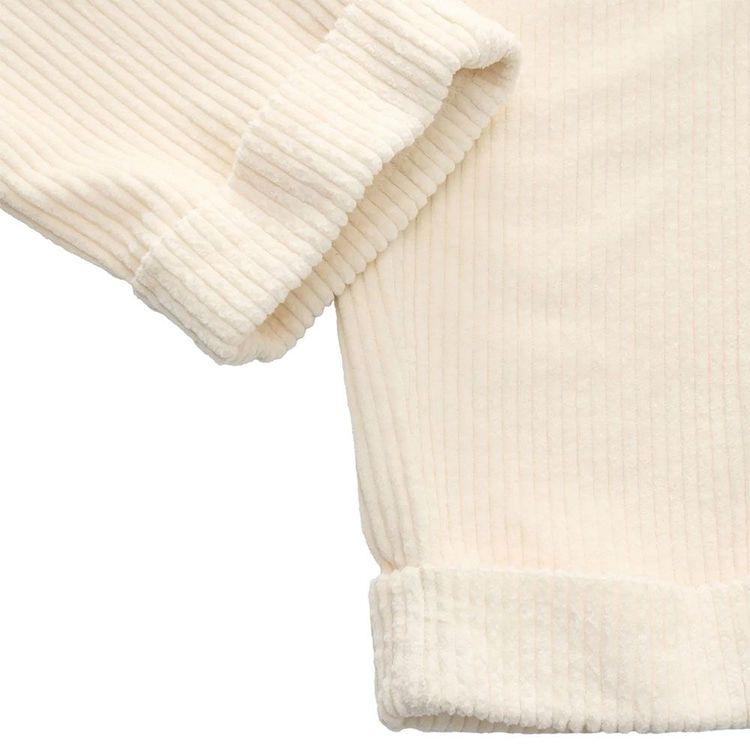 BERWICH mliječno bijele muške pantalone od krupnog somota