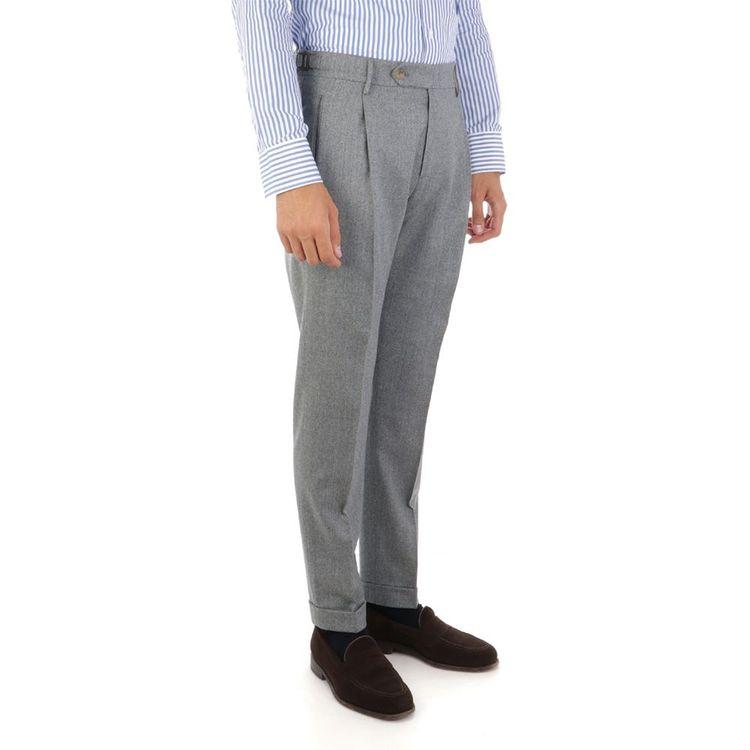 BERWICH Retrolong svijetlo sive muške pantalone