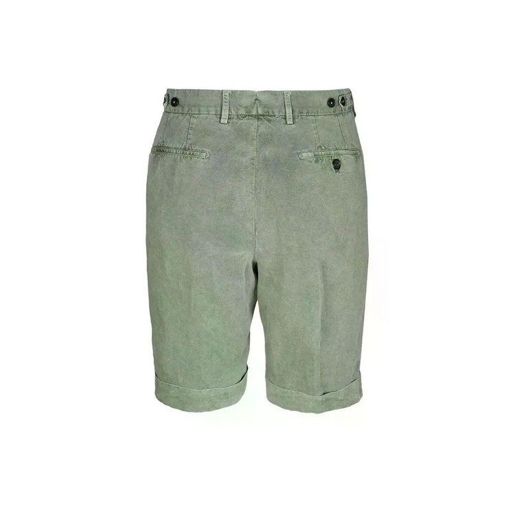 BERWICH maslinaste muške bermude od lana