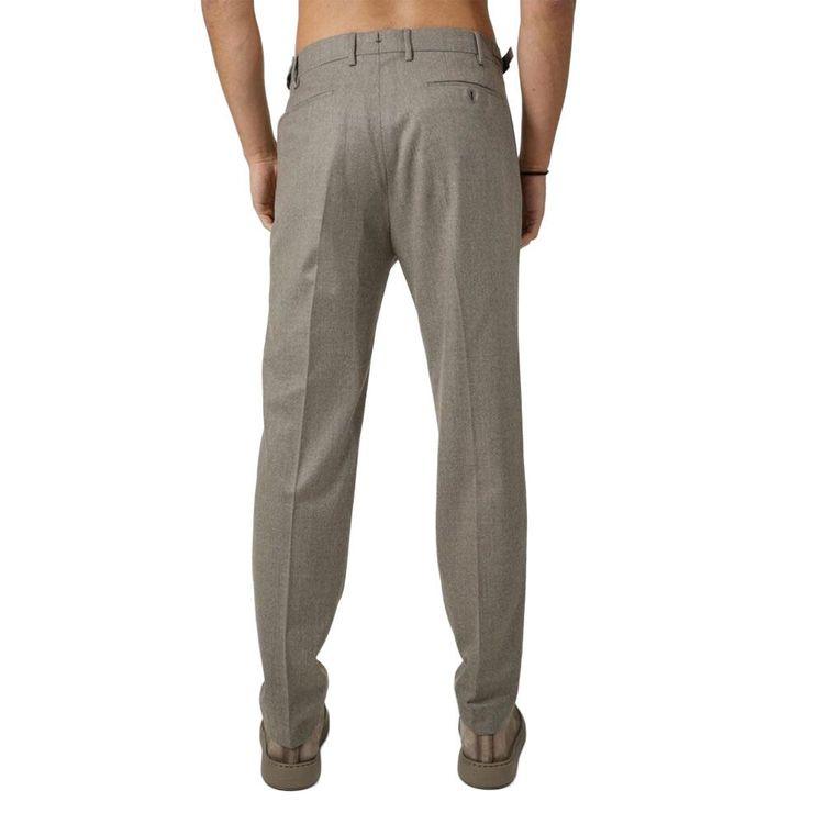 BERWICH tamno bež muške pantalone od vune