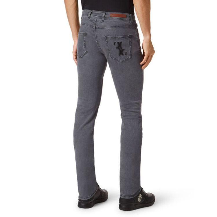 BILLIONAIRE svijetlo sive muške farmerice