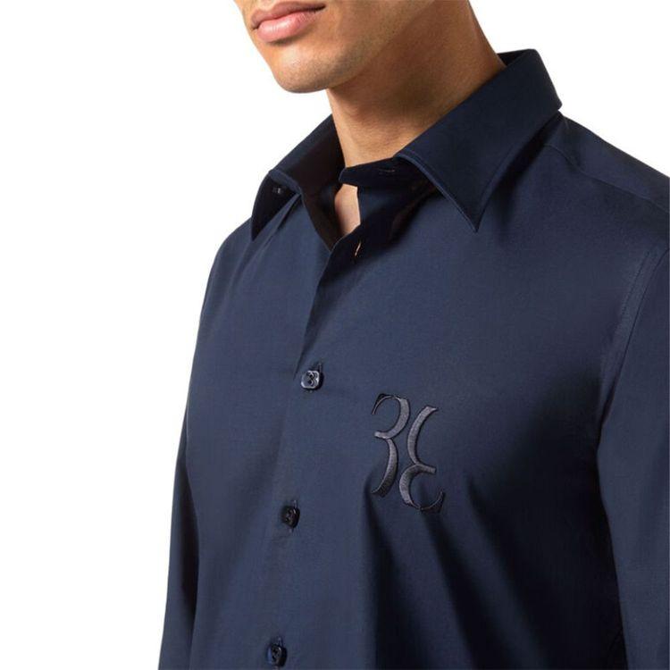 BILLIONAIRE slim fit teget muška košulja