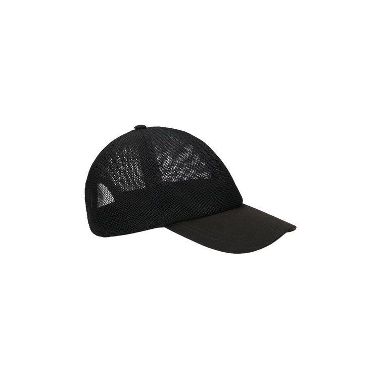 BORSALINO crni mrežasti kačket sa vezenim logom