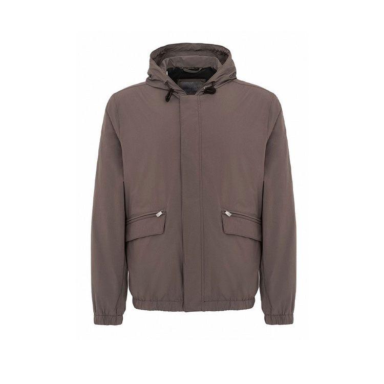 CORNELIANI svijetlo braon muška jakna sa kapuljačom