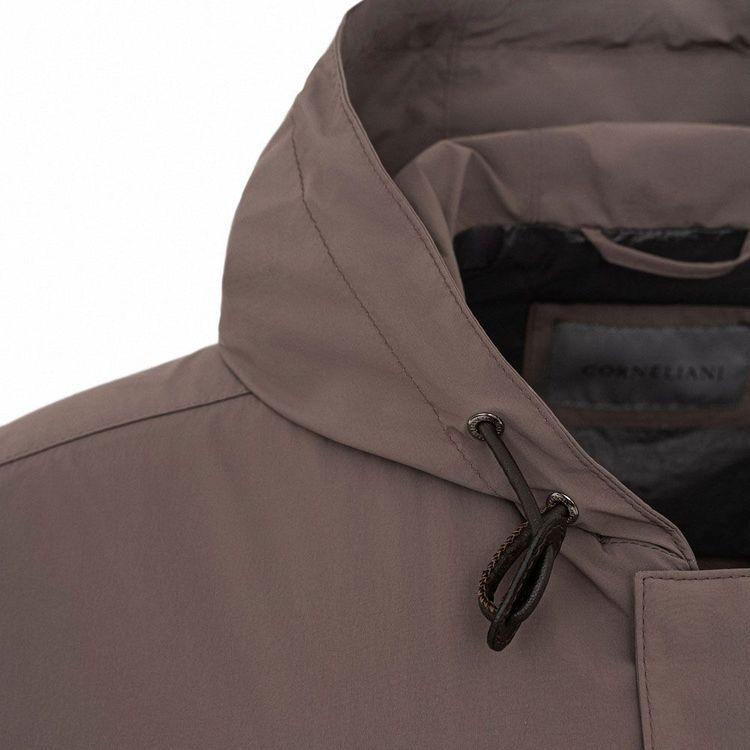 CORNELIANI svijetlo braon muška jakna sa kapuljačom