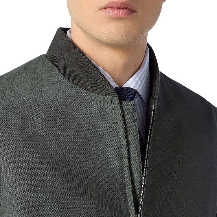 CORNELIANI maslinasta muška kratka jakna