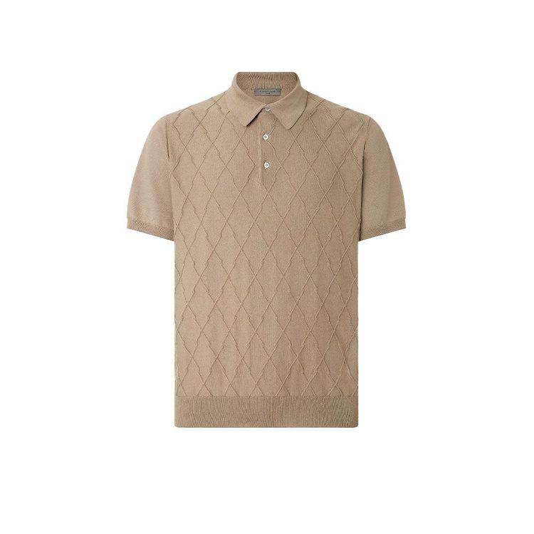 CORNELIANI braon polo muška končana majica