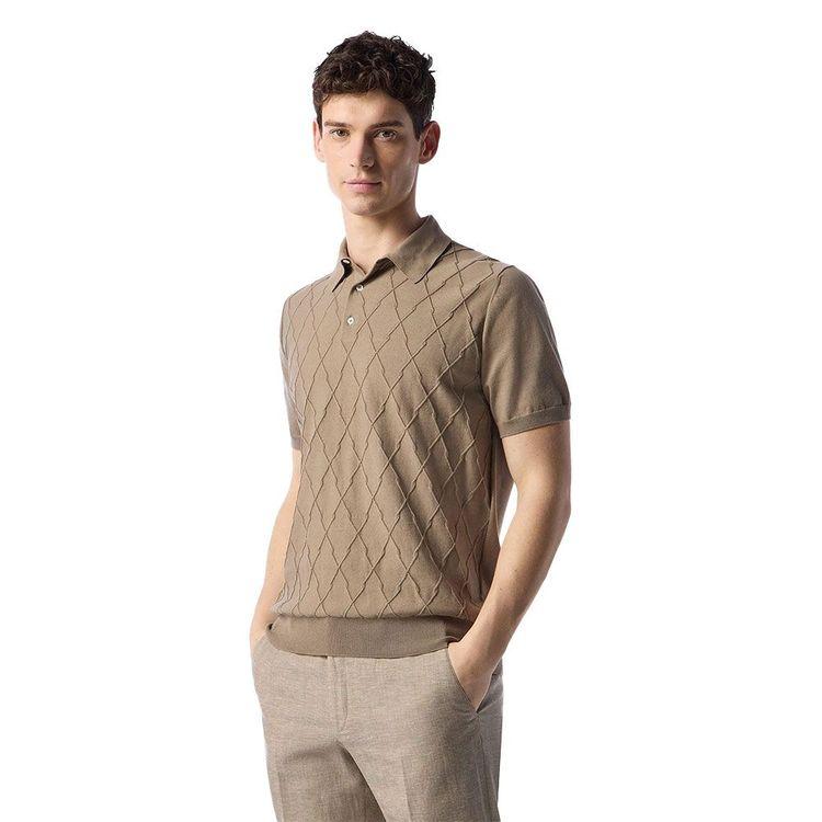 CORNELIANI braon polo muška končana majica