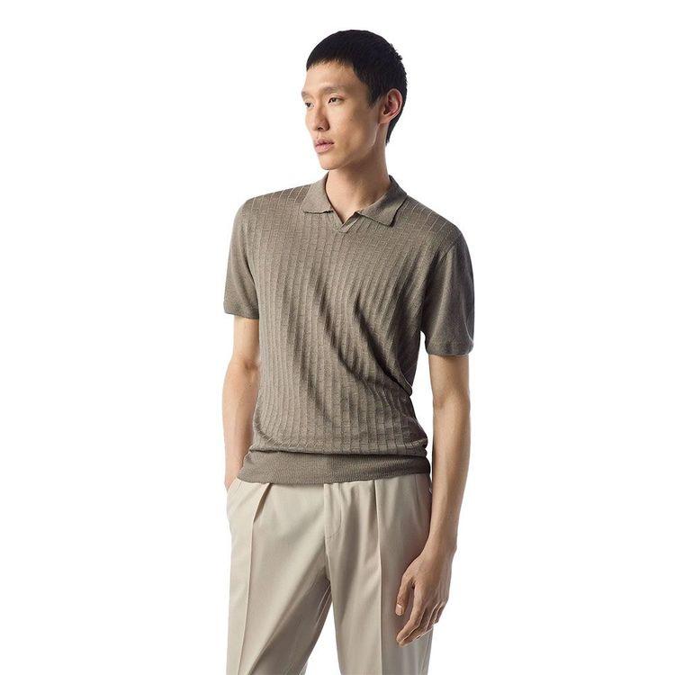 CORNELIANI tamno bež polo muška majica