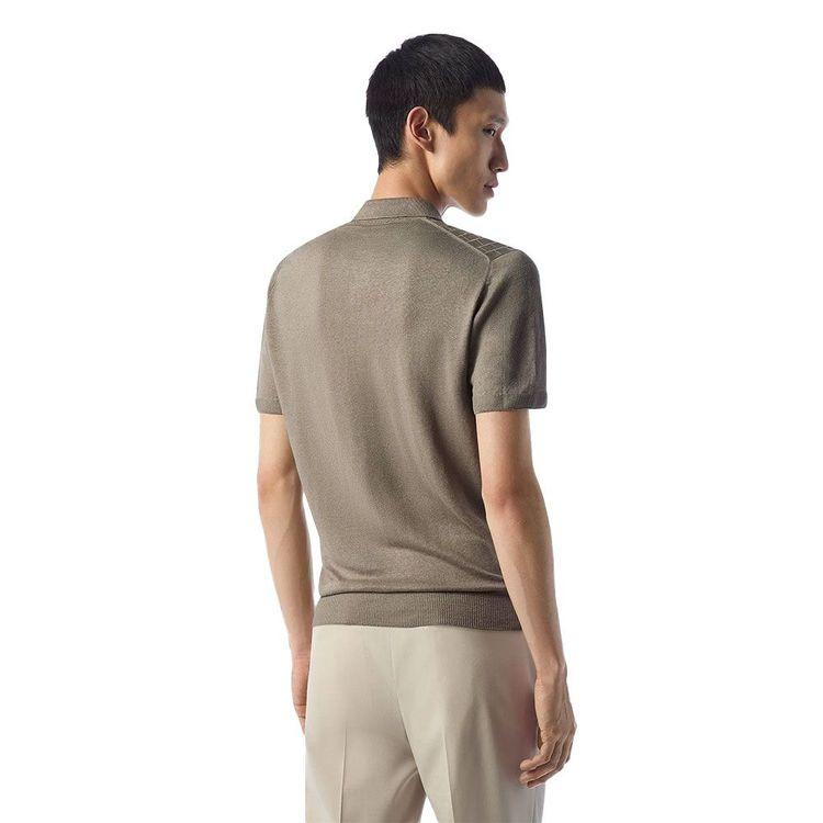 CORNELIANI tamno bež polo muška majica