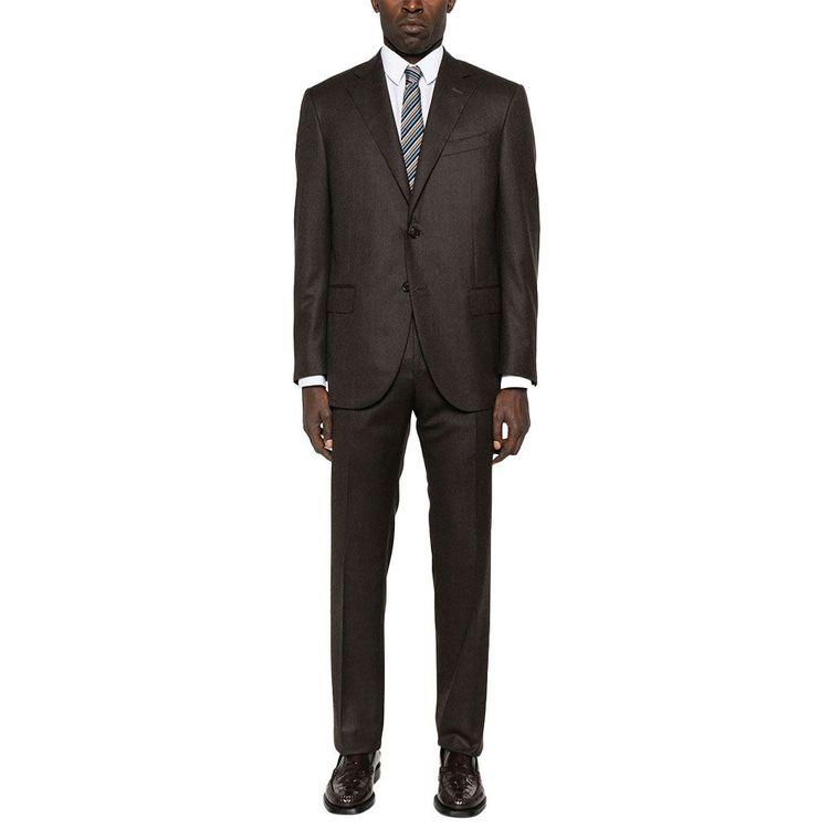 CORNELIANI braon muško odijelo od vune